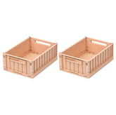 Weston small storage box 2 pack, tuscany rose