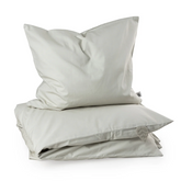 Percale Junior Bed linen, Mist green