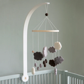 Wooden mobile holder, Classic white