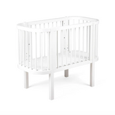 Sebra bedside Crib, white