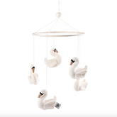 Baby mobile, Swans