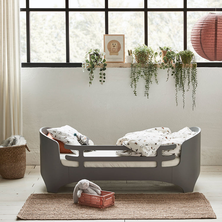 Spondina Leander per letto junior Classic, Bianco lavaggio