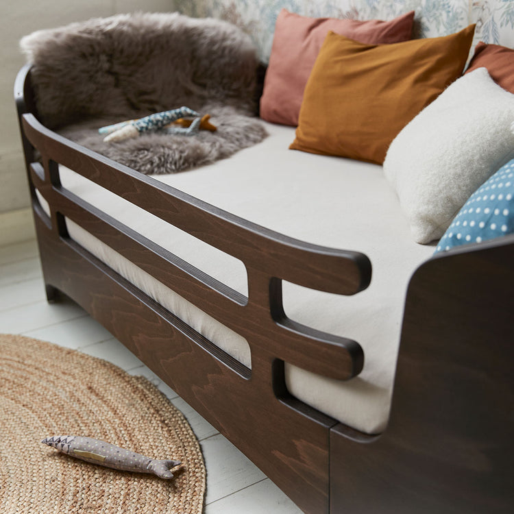 Spondina Leander per letto junior Classic, Bianco lavaggio