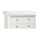 Changing unit for Classic dresser, White