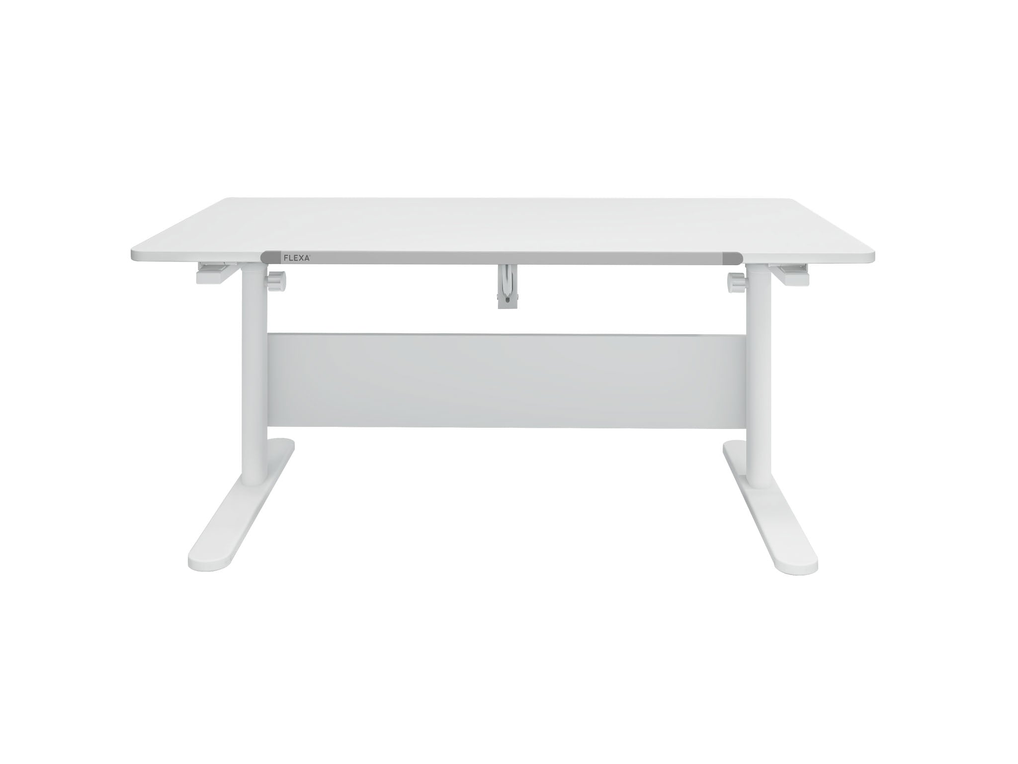 Flexa study Evo desk fixed desktop, White