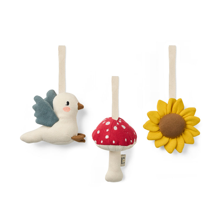 3-pack toys for activity gym, garden collection
