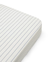 Fitted adult sheet 120x200 cm, sail stripes
