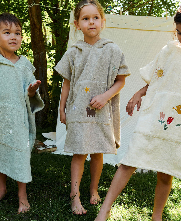 Puk Bath poncho 2-6 years, Moon cat