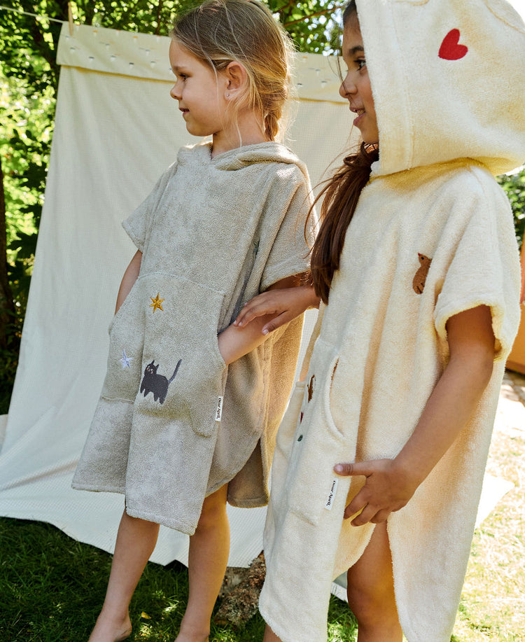 Puk Bath poncho 2-6 years, Moon cat
