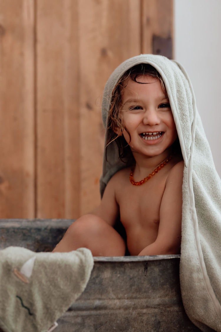 Petal Baby towel 85x85 cm, Sailboats