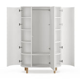 Kai wardrobe, White/oak