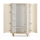 Kai wardrobe, Cream/oak