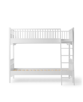 Seaside Classic bunk bed with slant ladder, White
