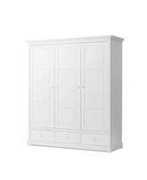Seaside Wardrobe 3 doors, White