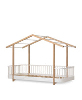 Wood Original House bed 90x200cm, White/oak