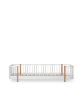 Wood Original Floor bed 90x200cm, White/oak