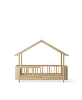 Letto Mini+ House bed, Rovere