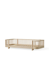 Letto Wood Original Floor bed 90x200 cm, Bianco/rovere