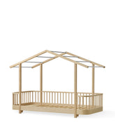 Letto Wood Original House 90x200 cm, Rovere