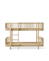 Letto a castello basso Oliver Furniture Wood Low Bunk Bed, Bianco/rovere
