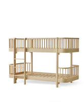 Letto a castello basso Oliver Furniture Wood Low Bunk Bed, Bianco/rovere