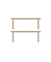 Camp Novel bed guard, 2 pcs. oak