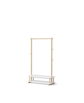 Camp Clothes Rail, White/oak