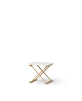 Camp Bed Table low, White/oak