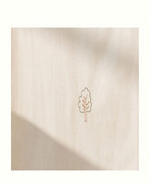 Camp Novel canopy for cot bed with embroidery, undyed