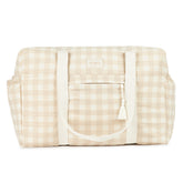 Opera waterproof maternity bag, ivory checks