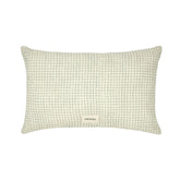 Rectangular cushion muslin Wabi-Sabi, blue grid