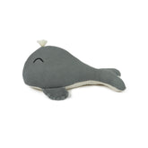 Whale cushion in washed cotton Wabi sabi