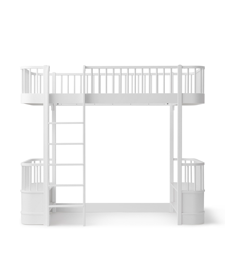 Letto a soppalco Wood Original 90x200 cm, Bianco