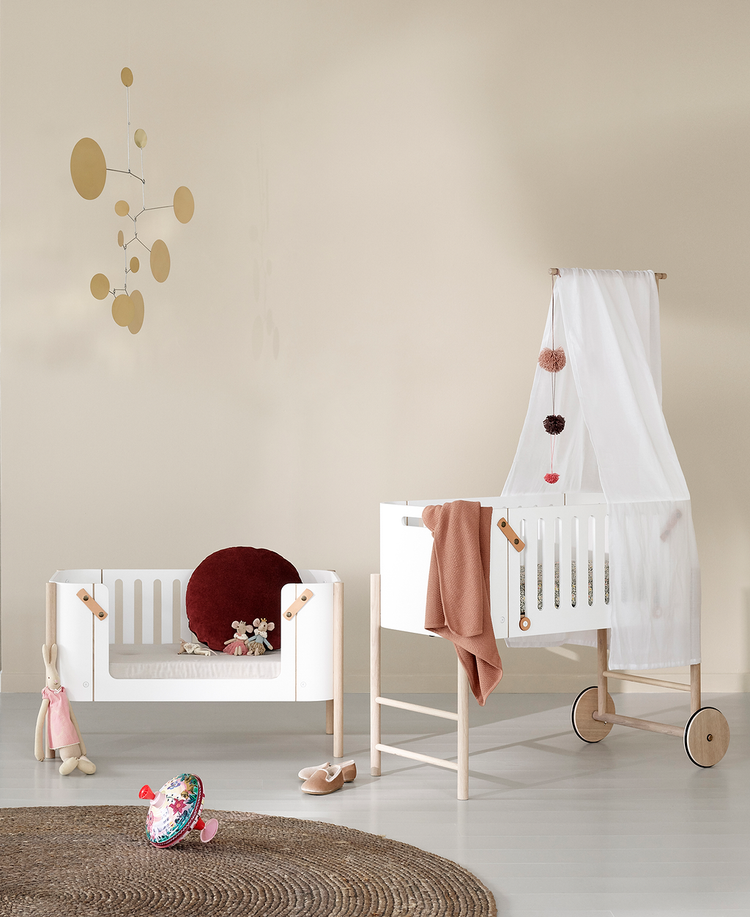 Culla Co-sleeper, Bianco/rovere