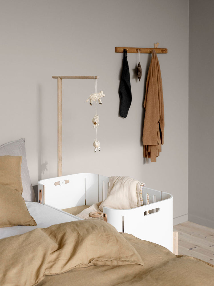 Culla Co-sleeper, Bianco/rovere
