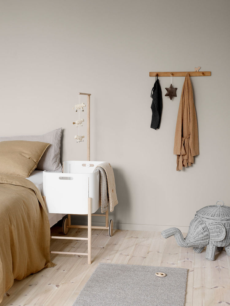 Culla Co-sleeper, Bianco/rovere