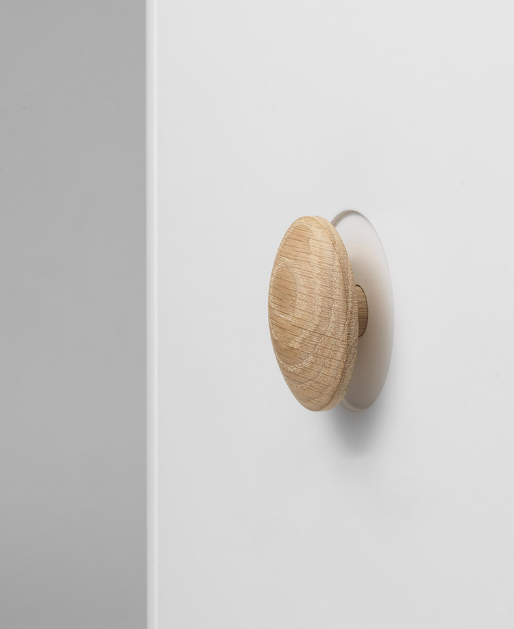 Cassettiera 6 cassetti Wood, Bianco/rovere