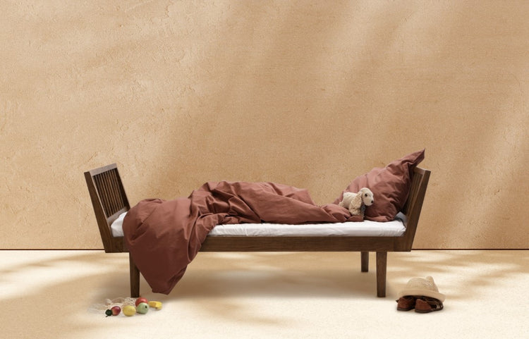 Eli bed 90x200 cm, Olio affumicato