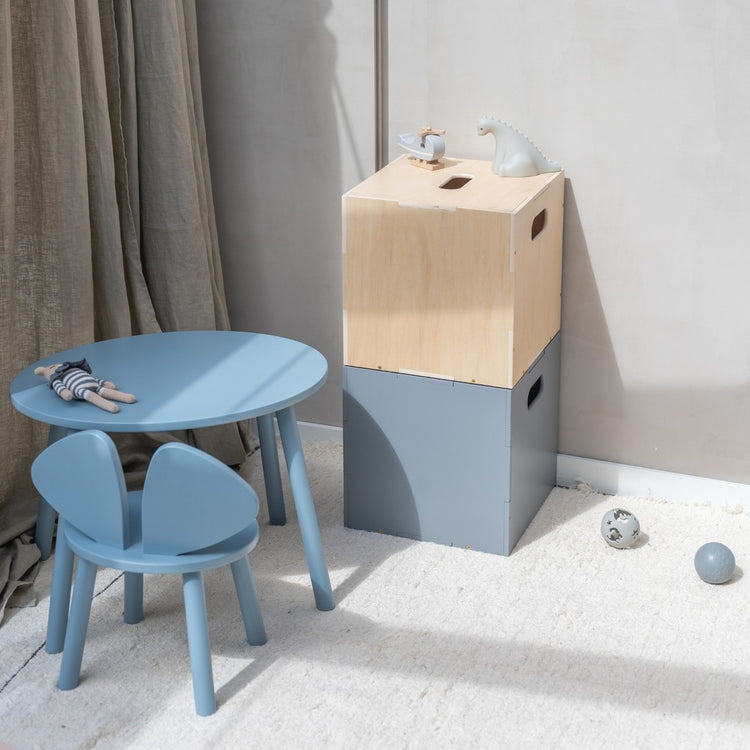 Nofred Mouse chair & table set, Blue