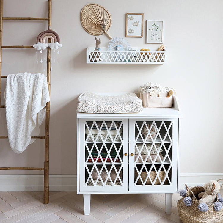 Harlequin Changing Table, White