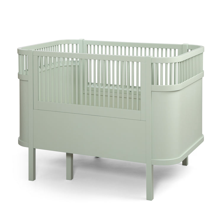 Sebra Bed Baby & Junior, Mist green