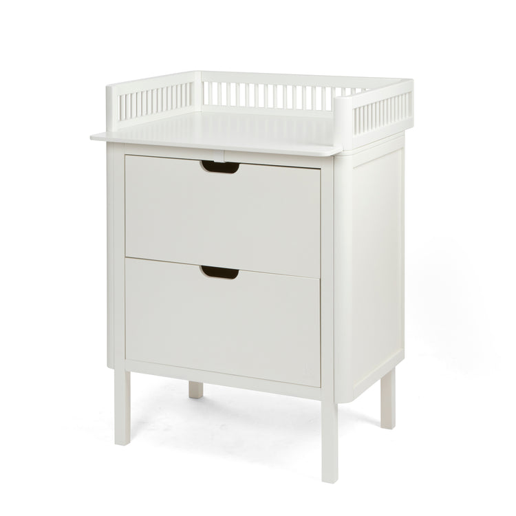 Sebra Changing Unit with drawers, Classic white