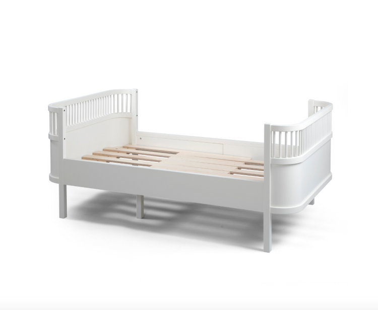 Sebra Single bed Junior & Grow, Classic white