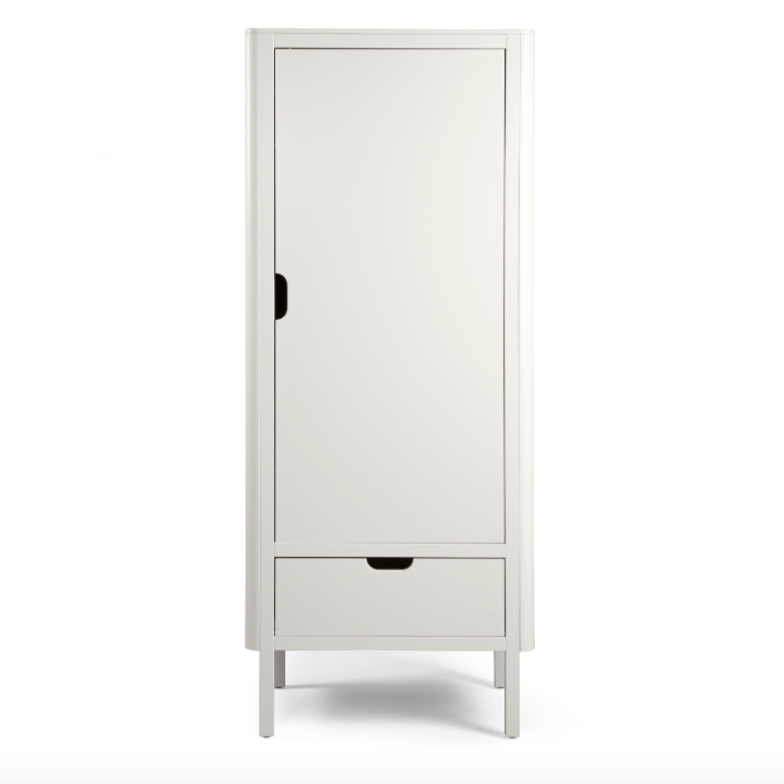 Sebra Wardrobe Single door, Classic White