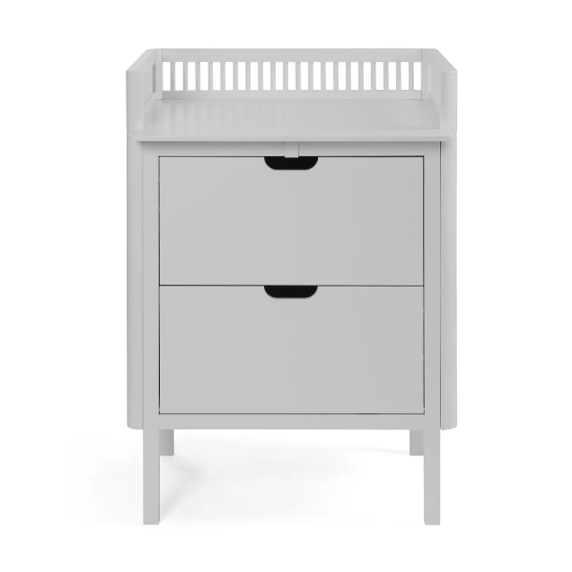 Sebra Changing Unit with drawers, Stone grey