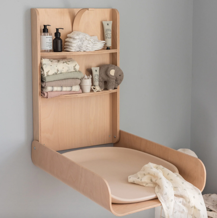 Wall-mounted Changing Table, Wooden Edition
