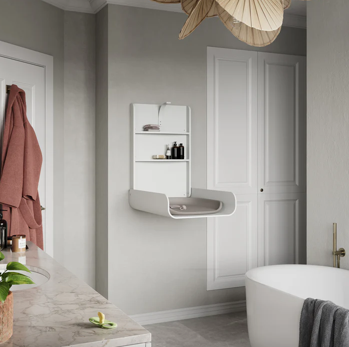 Wall-mounted Changing Table, White