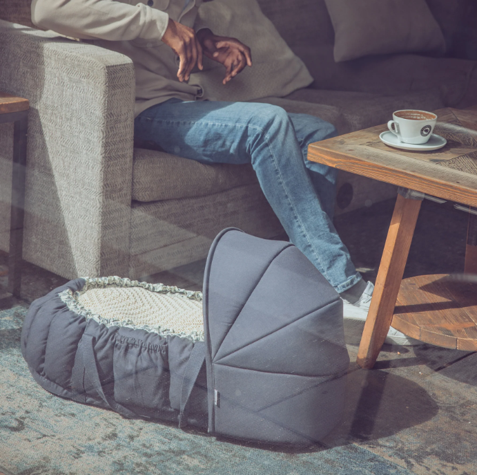 Sebra 3-in-1 Baby Nest, Blue Olive
