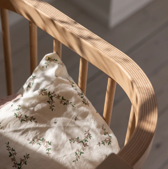 Sebra bedside Crib, wooden edition