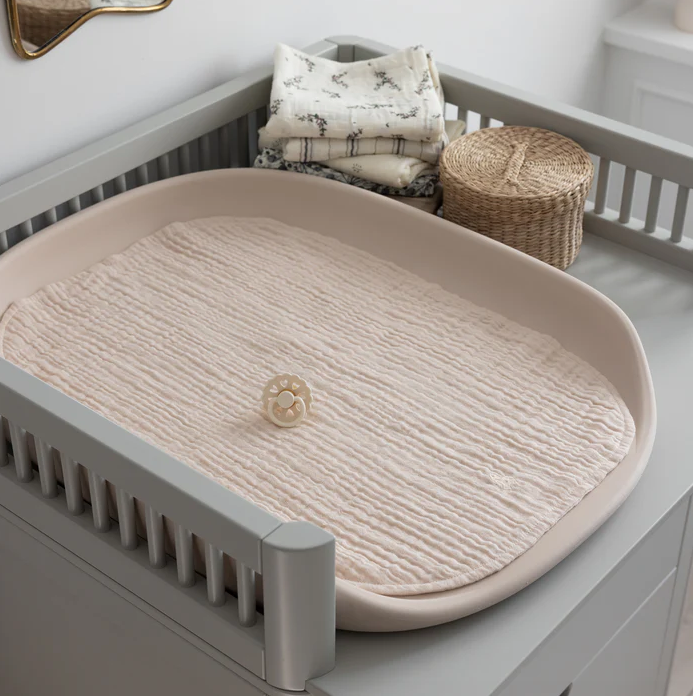 PUSLE PUR Materassino per fasciatoio Sebra, Birchbark rose